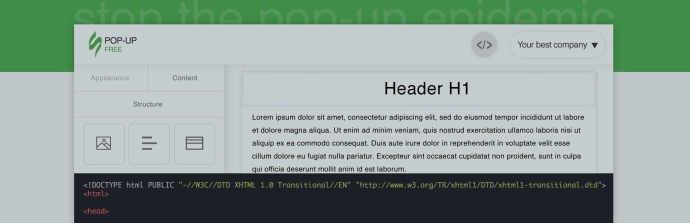 Why We Refused from Popup Windows in Stripo