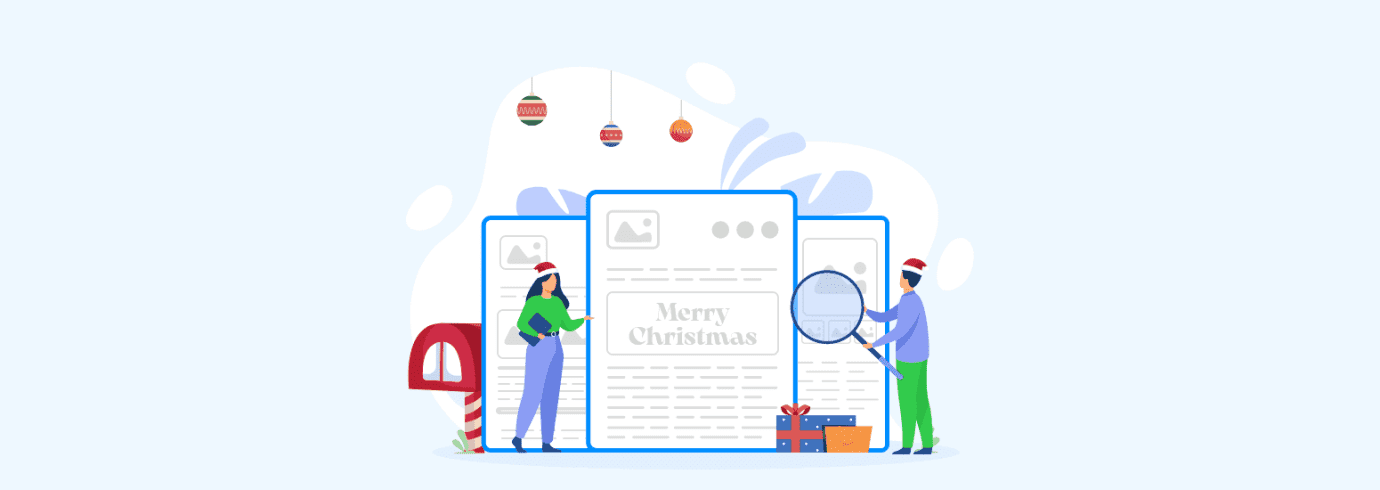 Examples of Christmas email newsletters